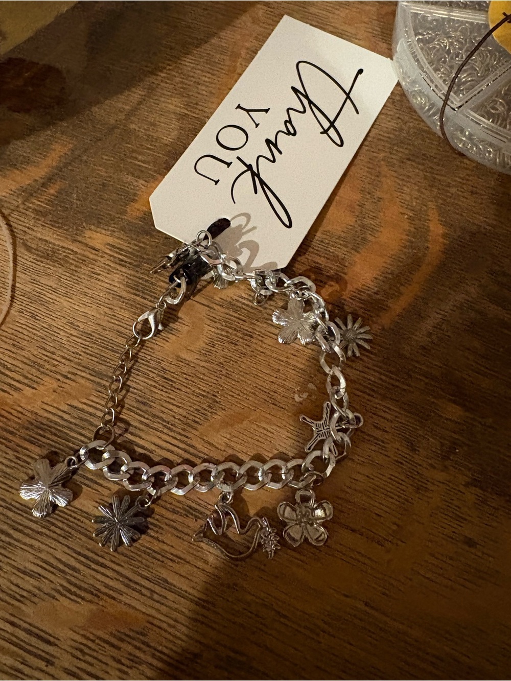 Dove charm bracelet